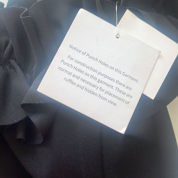 XSCAPE 3856X Off the Shoulder Ruffle Crepe Trumpet Gown black NWT $258 - Picture 6 of 6